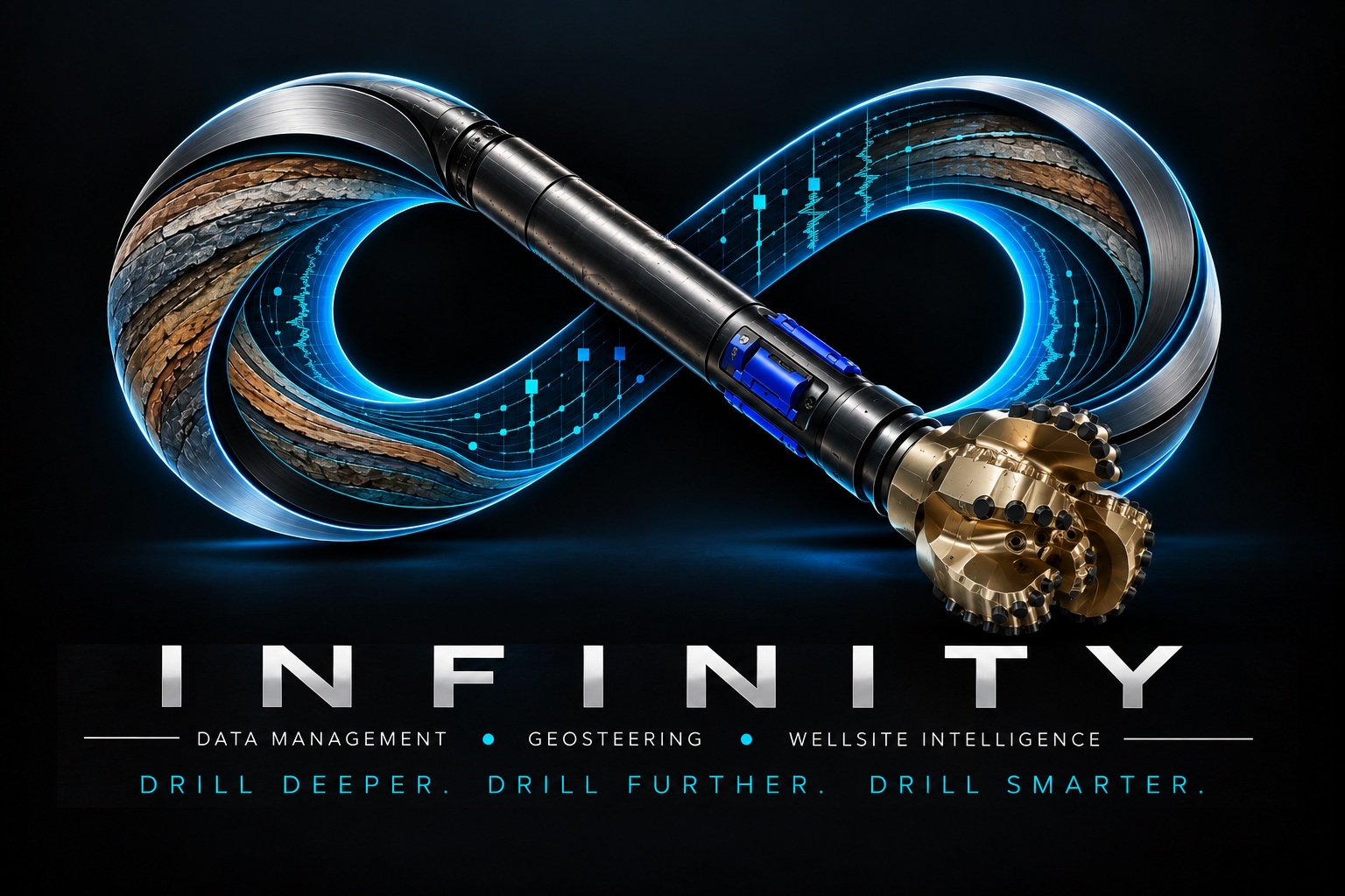 INFINITY — Data Management · Geosteering · Wellsite Intelligence. Drill deeper. Drill further. Drill smarter.